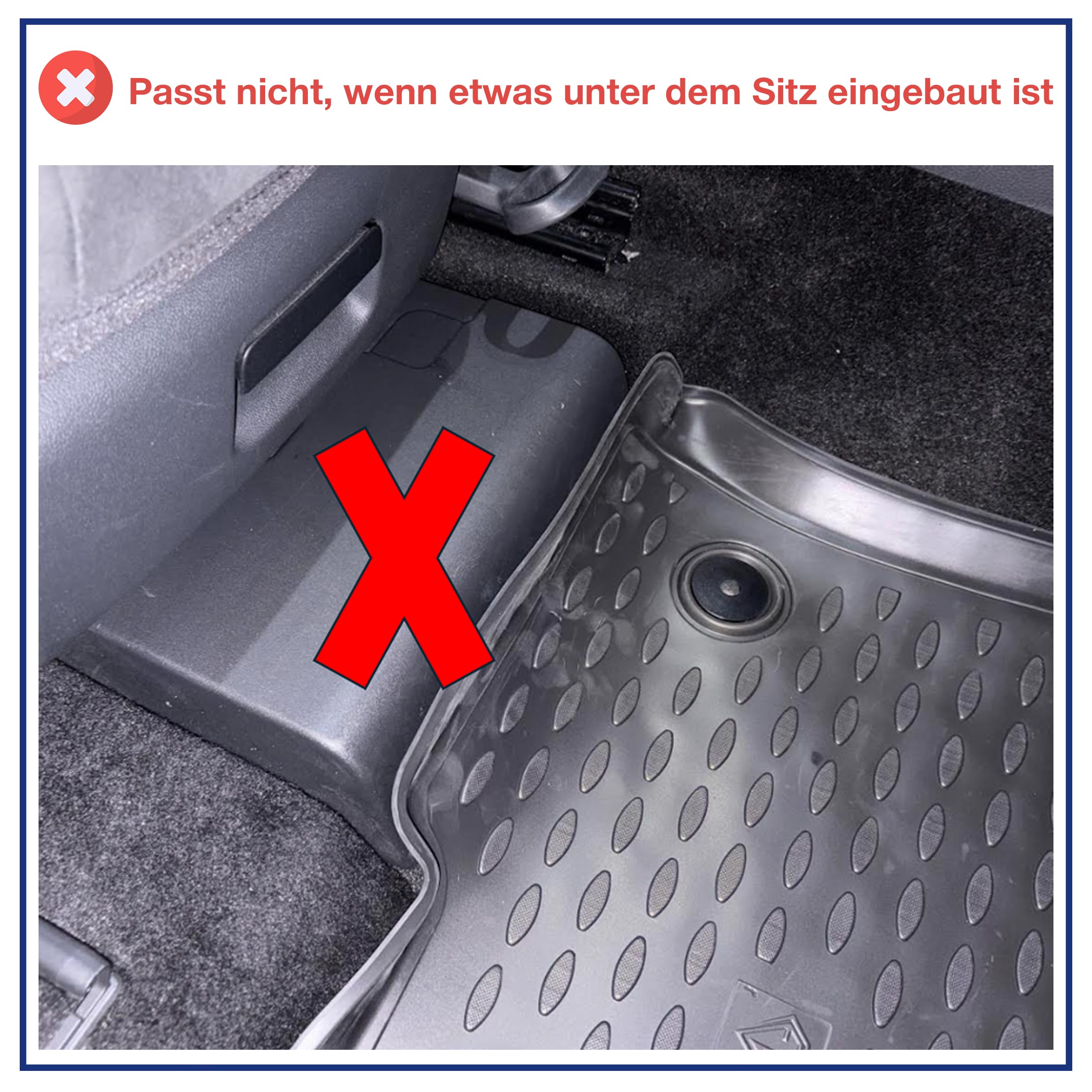 ELMASLINE Alfombrillas de Goma 3D y Bandeja para Maletero para Seat/Cupra ATECA (2017-2026) Superior, Accesorios para Alfombrillas para Maletero