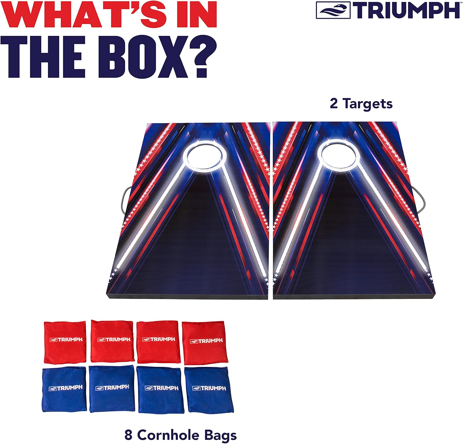 Triumph LED 2x3 Cornhole Set - Firework Edition : Sports & Outdoors