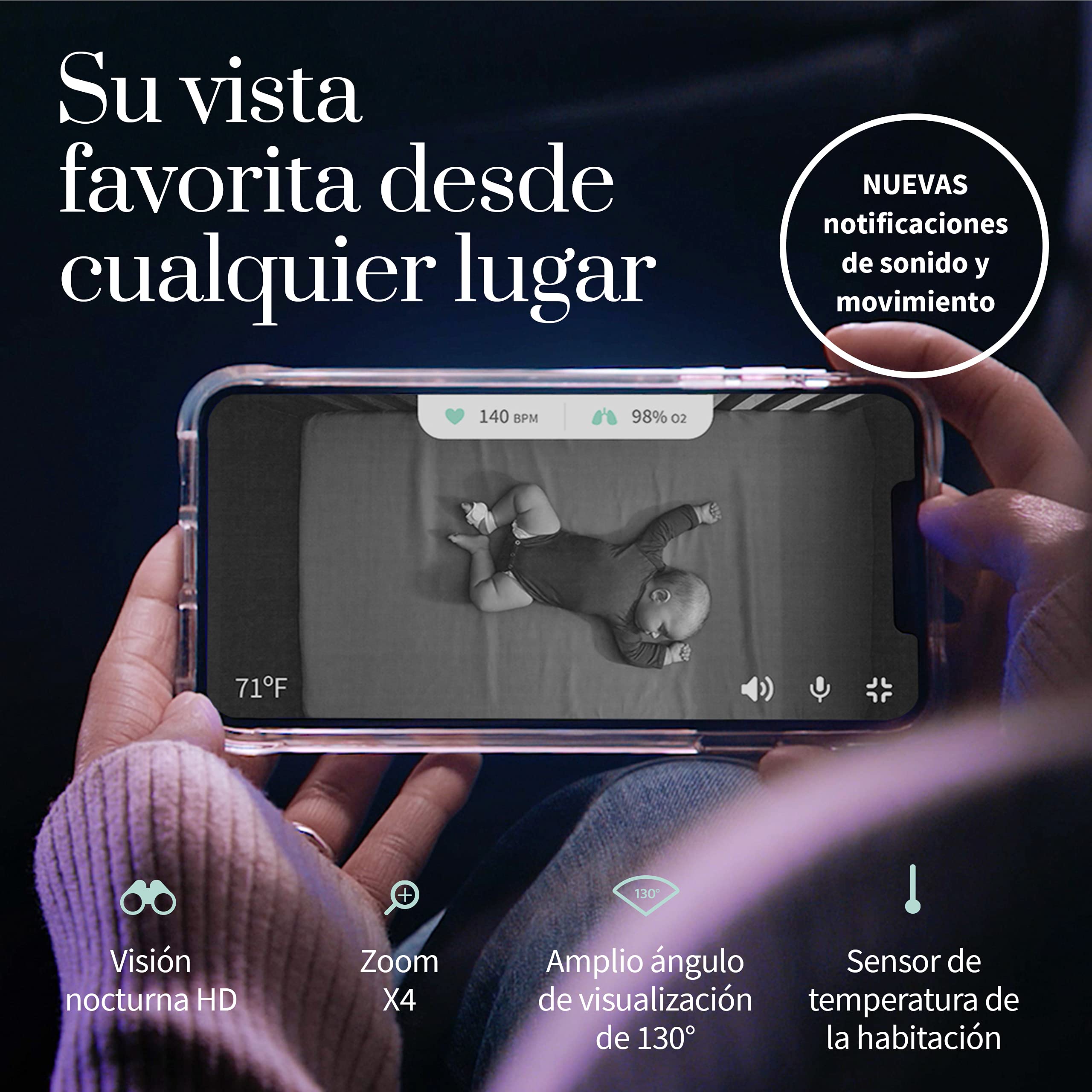 Owlet Smart Sock 3 Vigilabebés y Owlet cámara, con ritmo cardíaco y oxígeno