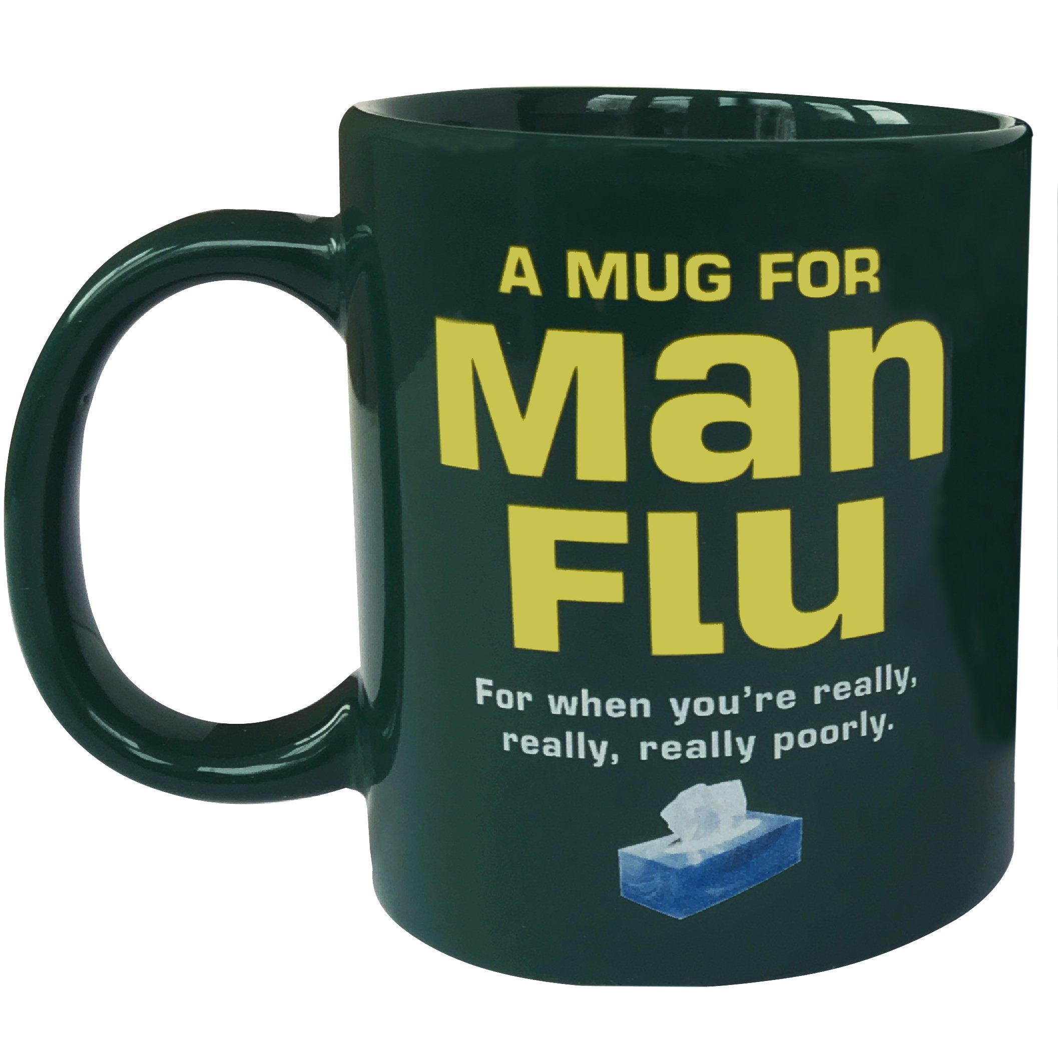 Spencer & Fleetwood Man-Flu Mug, Green