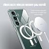 Case for Samsung Galaxy S25 Plus Camera Protected Transparent Silicone Case with Wireless Charging Feature Compatible with Magsafe (Transparent, Samsung Galaxy S25 Plus)