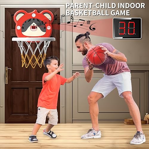 Miniatura 4 de Bennol Aro de baloncesto para niños pequeños, regalos para niños de 2, 3, 4, 5 años, mini aro de baloncesto para interiores para niños de 1-3, 2-4,