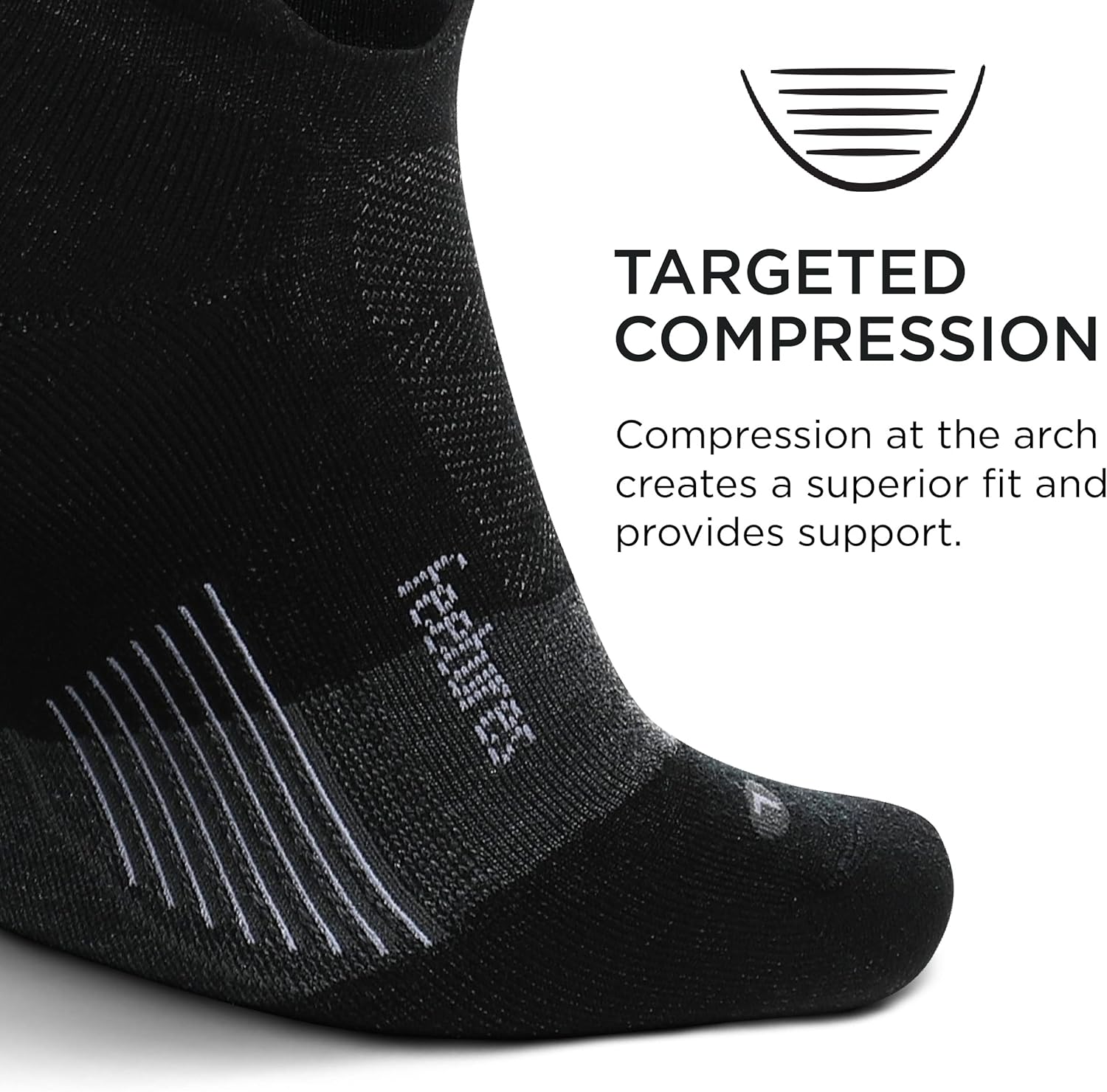 Feetures Merino 10 Max Cushion No Show Tab Ankle Socks - Wool Socks for Women & Men - (1 Pair) - Image 3