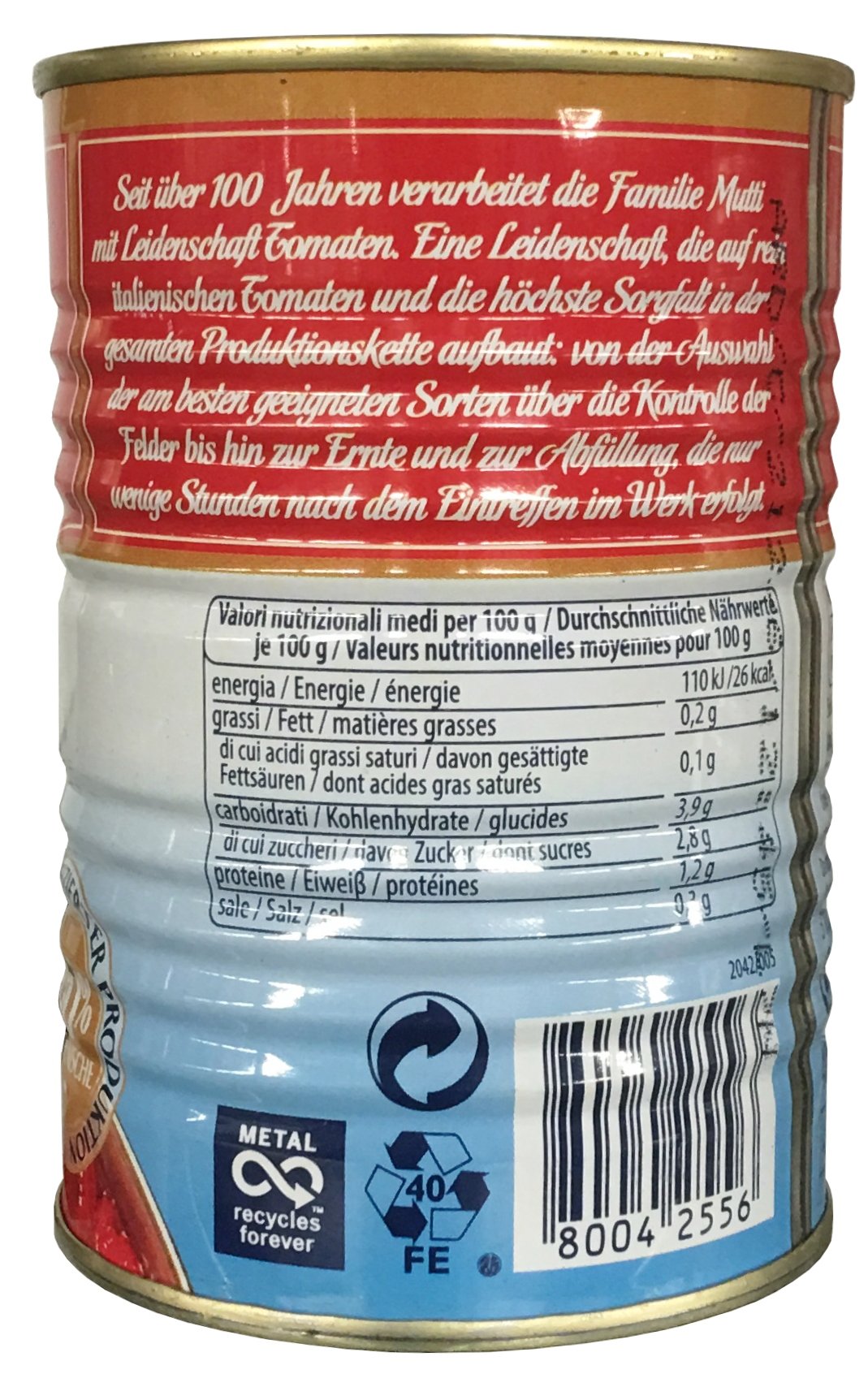 MUTTI Pacchetto – Pomodorini Ciliegini / Pomodorini (6 x 400 g) + Pomodori Pelati / Pomodori Pelati (6 x 400 g) + Polpa/carne di pomodoro fine (6 x 400 g)