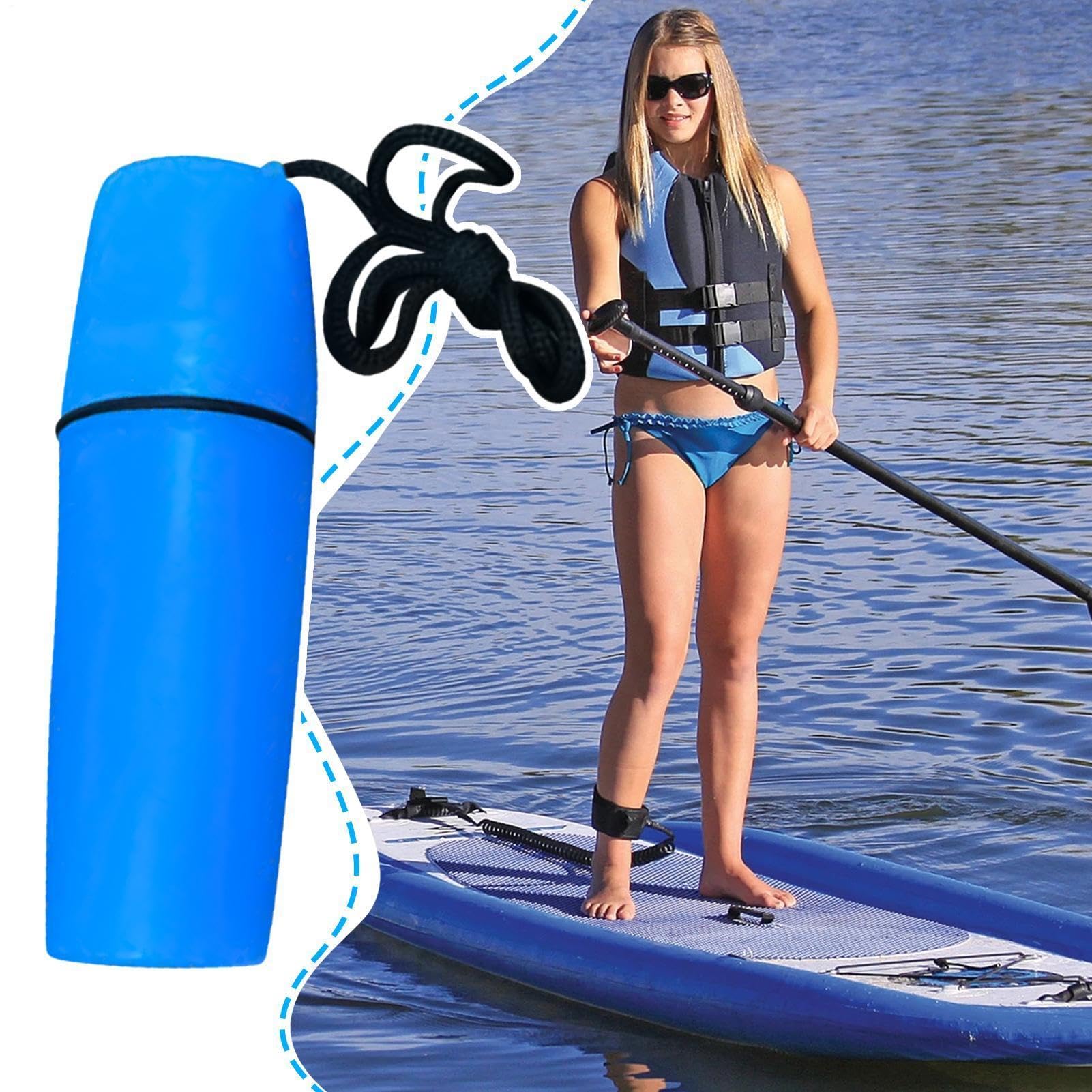 Dry Box für Kajak, schwimmend, wasserdicht, für Kajak, Boot, Aufbewahrung, Flaschenhalter, für Bargeld, Sonnenbrille, Ohrringe, Werkzeug, Stifte, Outdoor, Schnorcheln, Angeln, Schwimmen, Rafting