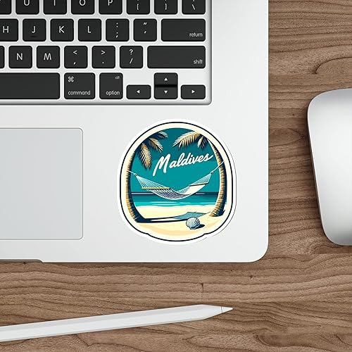 Miniatura 2 de Maldives - Calcomanías de vinilo y calcomanías impermeables  Calcomanías estéticas para portátiles, botellas de agua, teléfonos y más  Calcomanías
