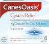 CanesOasis Cystitis Relief | Granules for Oral Solution to Relieve & Treat the Burning & Stinging of Cystitis | 48hr Complete Course | Cranberry Flavour | 6 Count Pack of 1