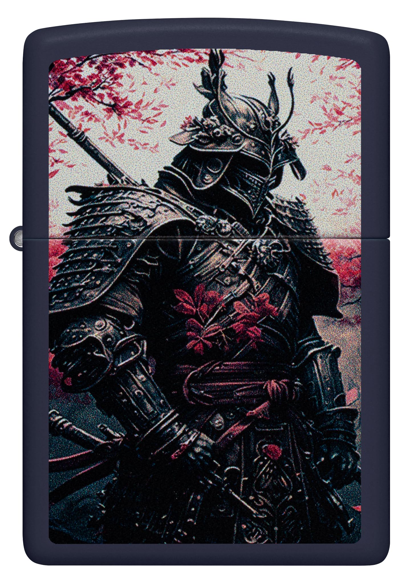 Zippo Sturmfeuerzeug Samurai Warrior Navy Matte Nachfüllbar Windfest Made in USA