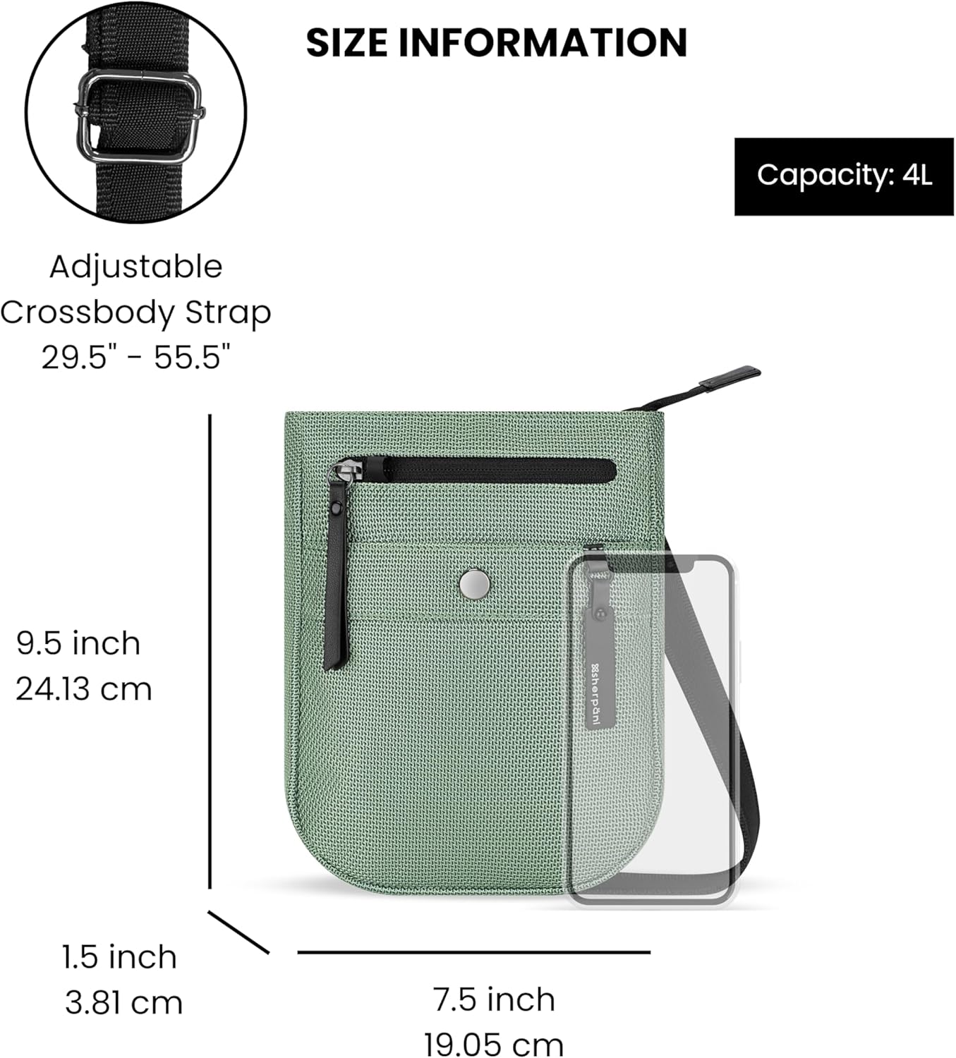 Sherpani Prima, Anti Theft Crossbody Bag, Travel Martinique | Ubuy