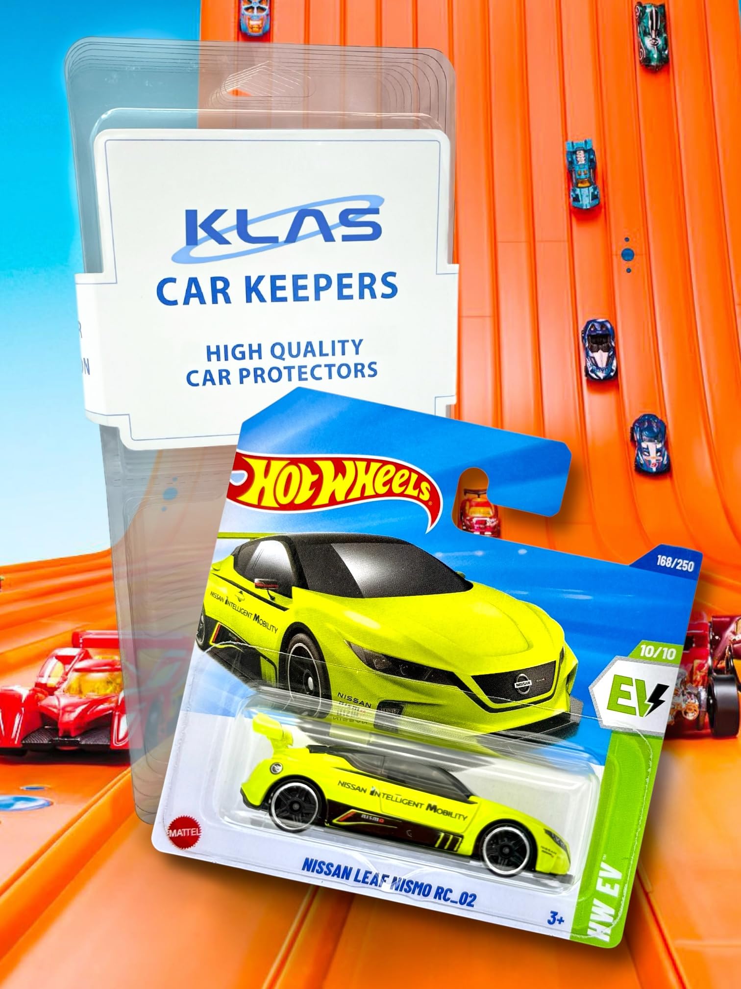 Hot Wheels Nissan Leaf Nismo RC_02 (Lime Green & Black (TREASURE HUNT)) 10/10 HW EV, 2025-168/250 (Short Card) - Image 2
