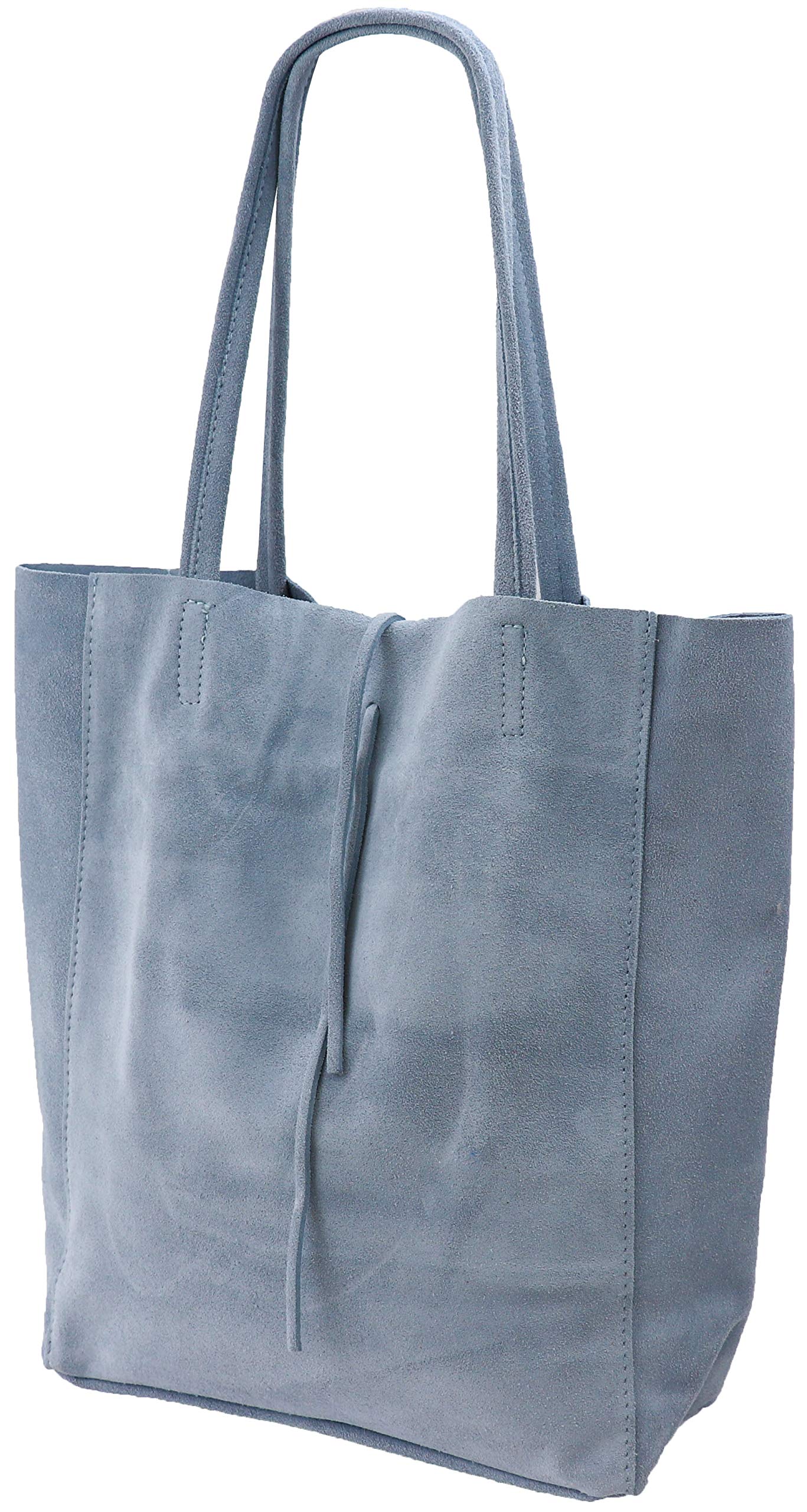 SH Leder ® Katrin G261 - Shopper da donna in vera pelle scamosciata con tasca interna, in diversi colori, 37 x 29 cm