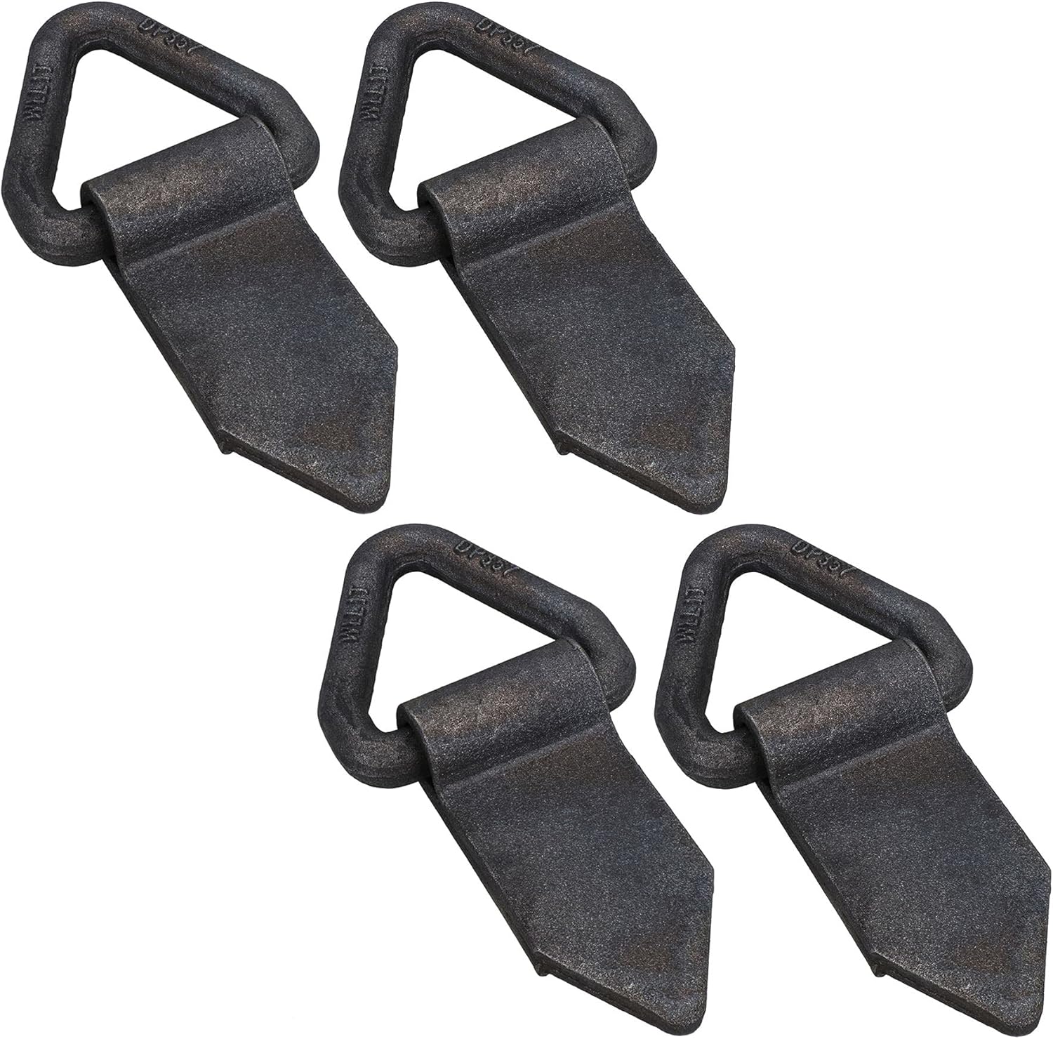 AB Tools Heavy Duty Fold Over Tie Down Lashing Eye/Anchor Point Self Colour (Pack of 4)