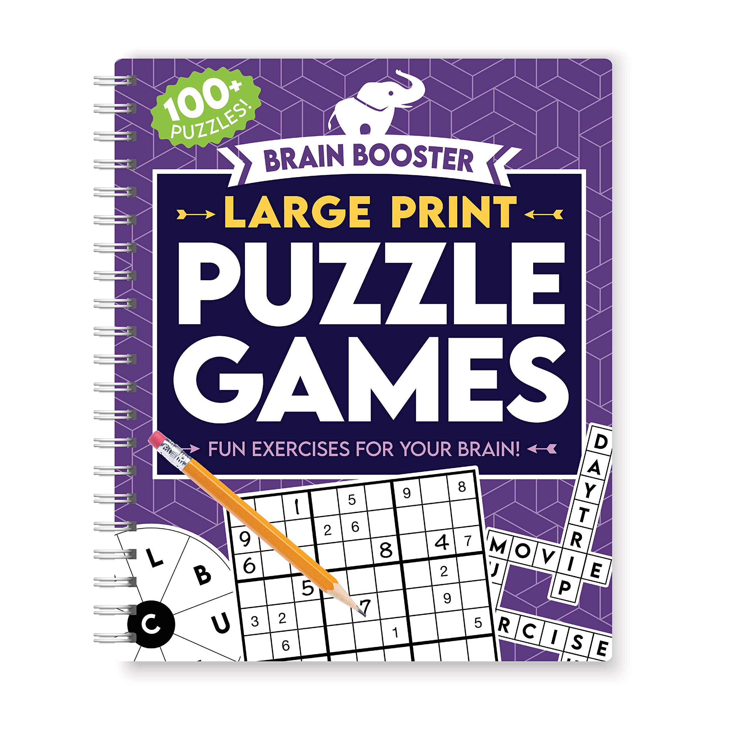 Brain Booster: Large Print Puzzle Games-Fun Exercises for your Brain! (Brain Boosters)