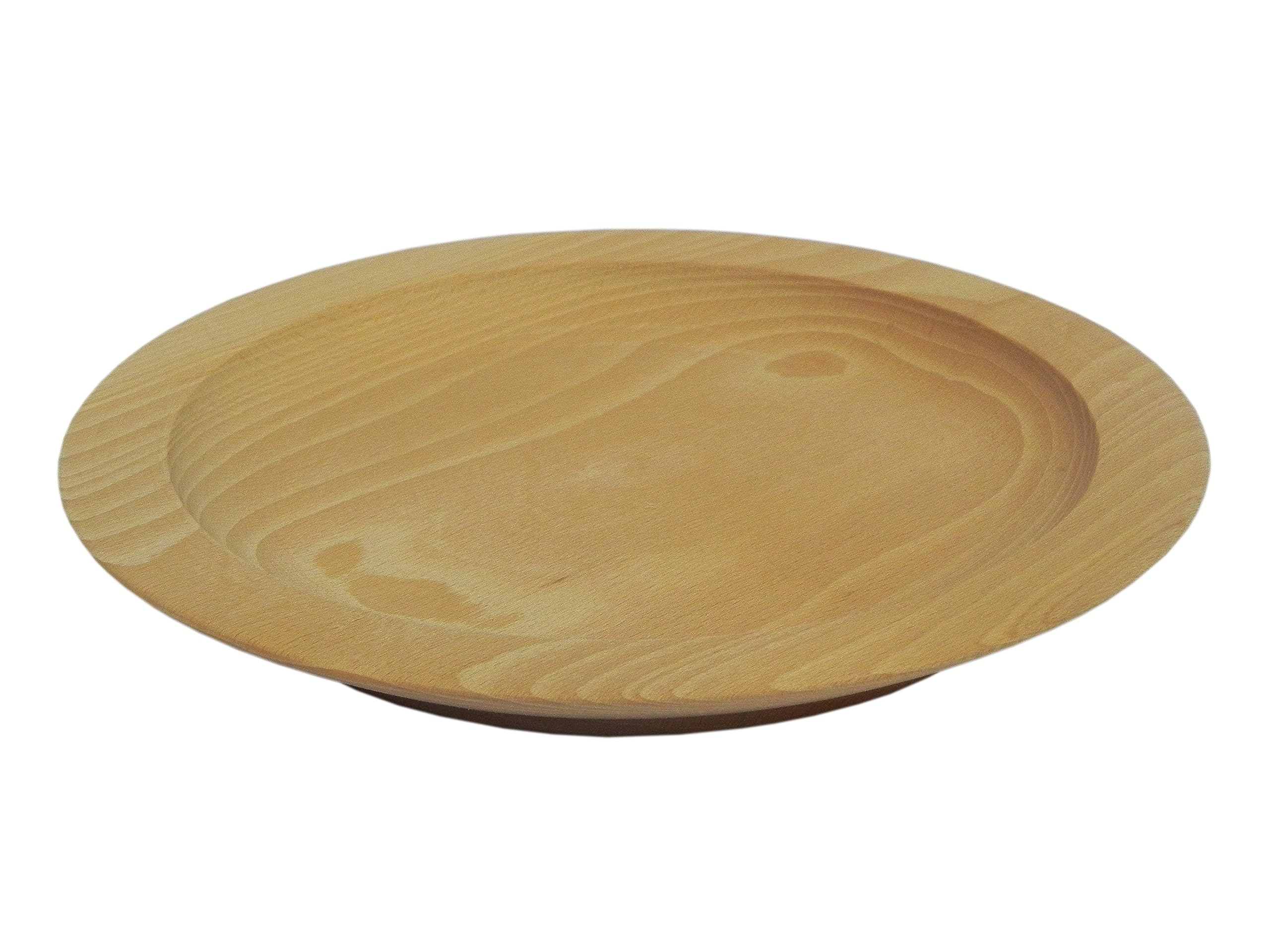Wooden World - Un set di piatti decorativi in ​​legno per servire cibi e antipasti - 25 cm & 30 cm