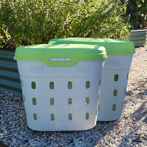 Miniatura 6 de Vego Garden Compostador de gusano en el suelo, contenedor de compostaje para granja al aire libre, 8 galones, sistema de compostaje sin BPA para