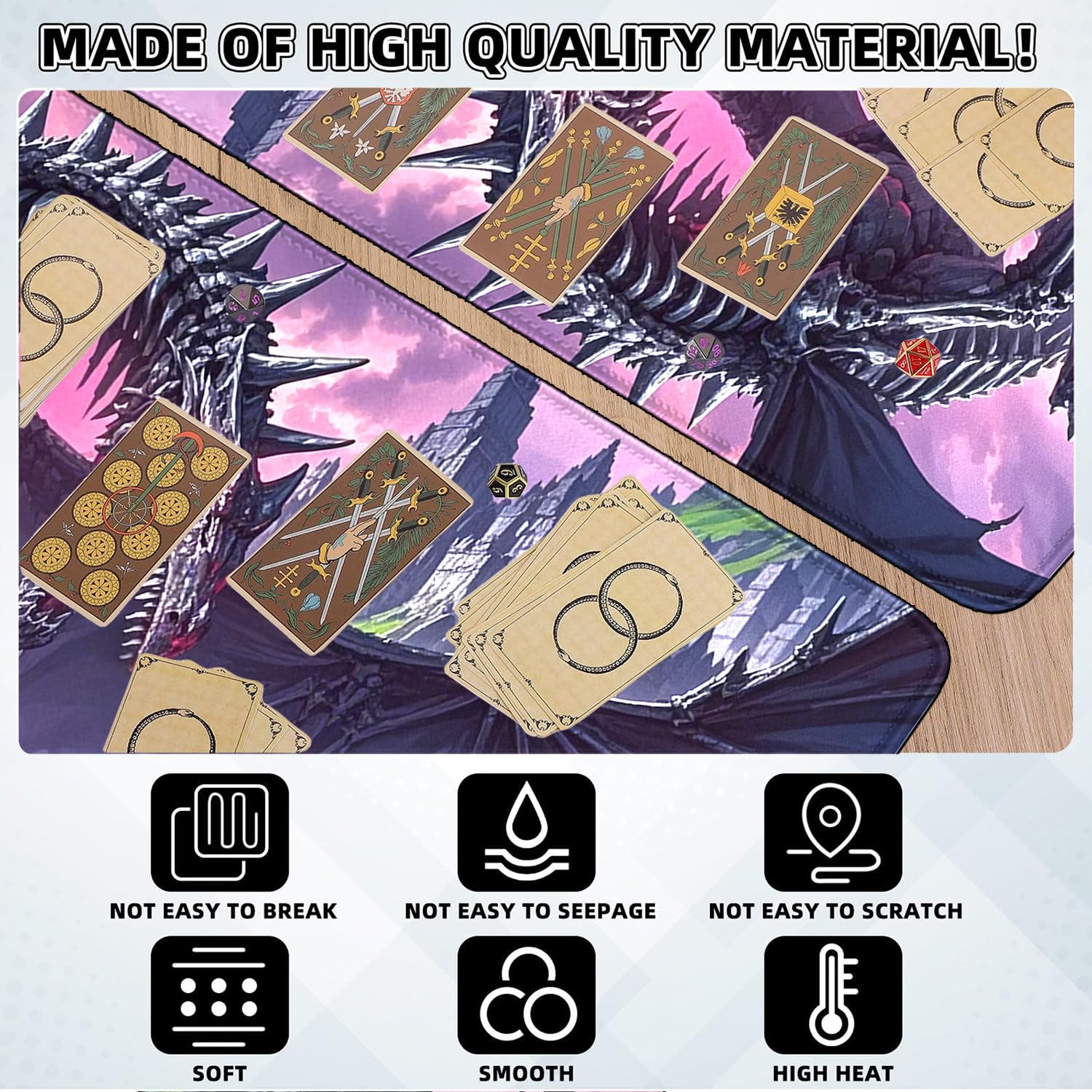 Amazon | MTG用プレイマット - ステッチエッジ TCG プレイマット - 24