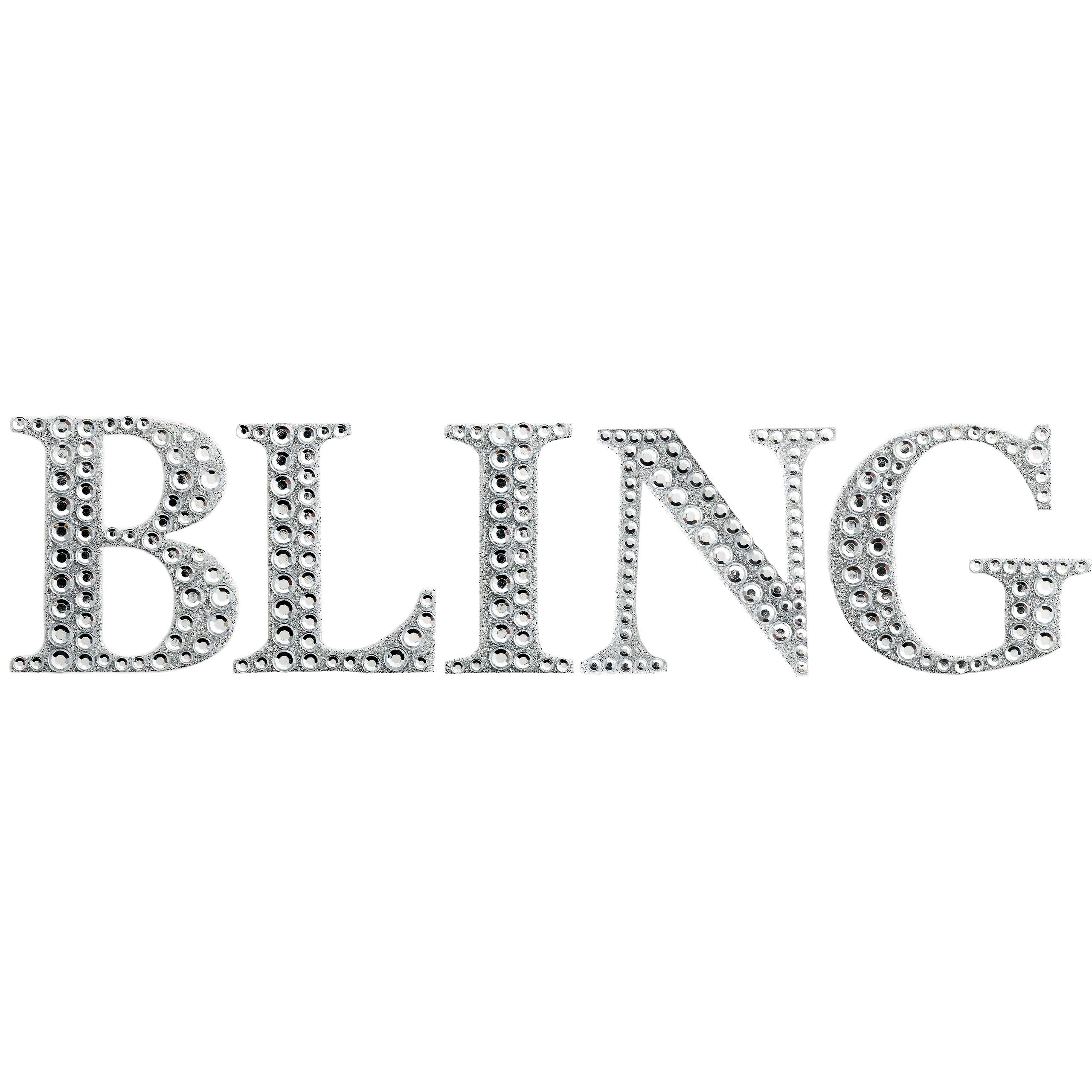 Pebble Eleven Bling Diamante Sign Wall Door Art Decor Silver Glitter Sticker Bedroom Kitchen