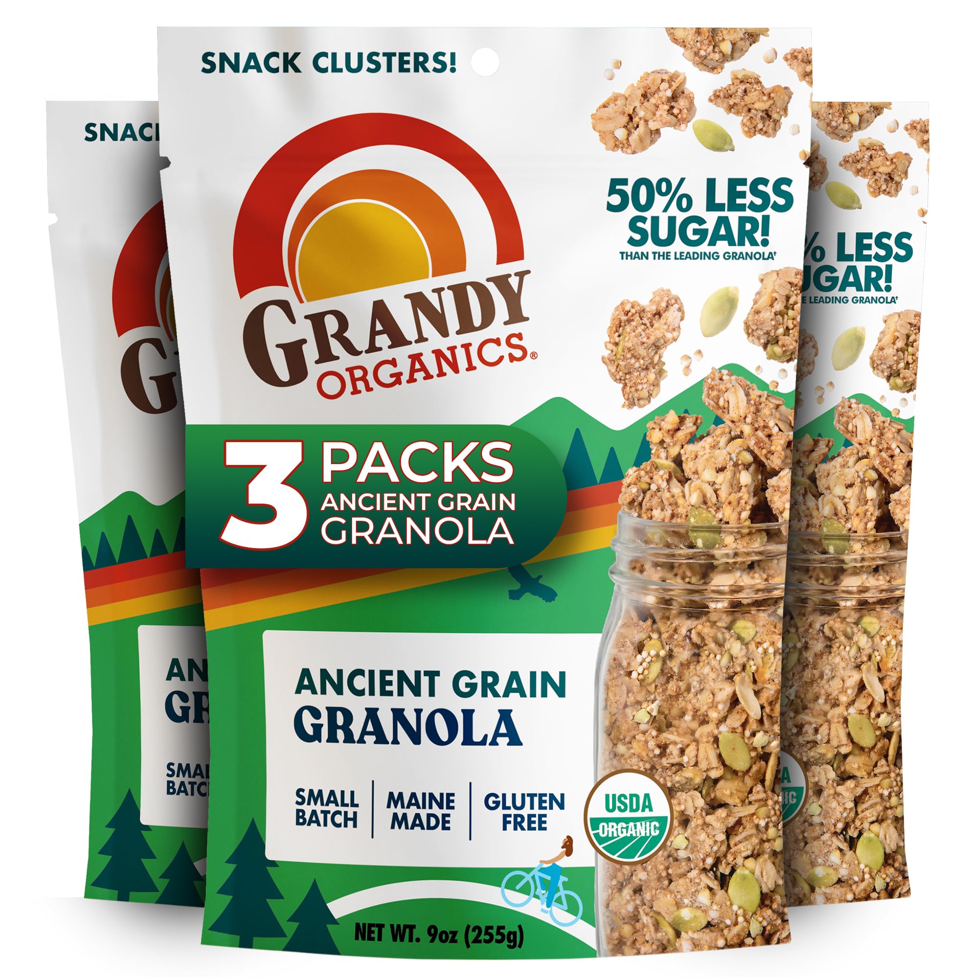 Grandy Organics Ancient Grain Granola Clusters