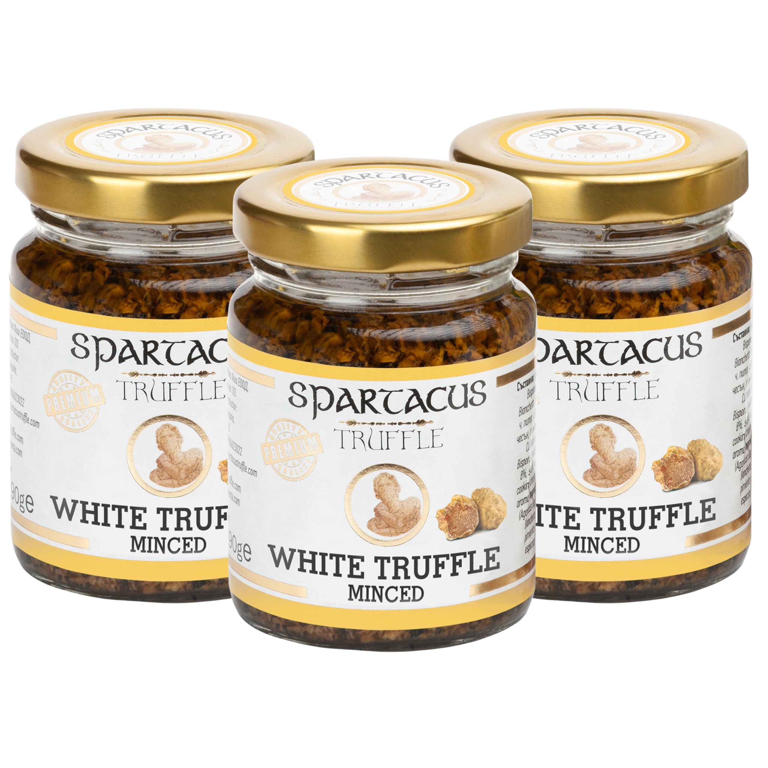 Spartacus Truffle Truffe Blanche Hachée 270 g lot de 3 x 90 g