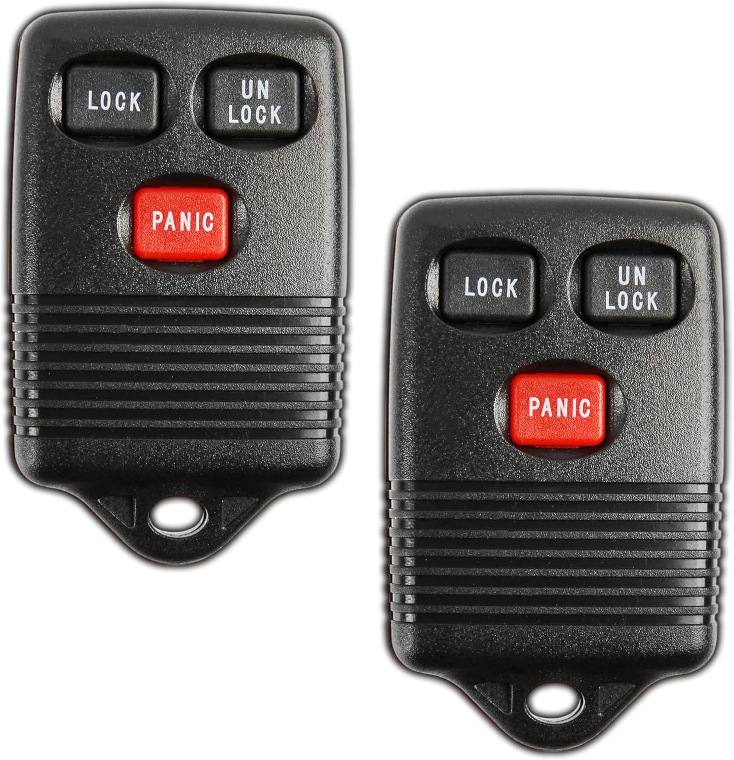 KeylessOption Key Fob Replacement for 1993 1994 1995 1996 1997 1998 Ford Lincoln Mercury Keyless Entry Remote Car Control, 3-Button GQ43VT4T - 2 Pack