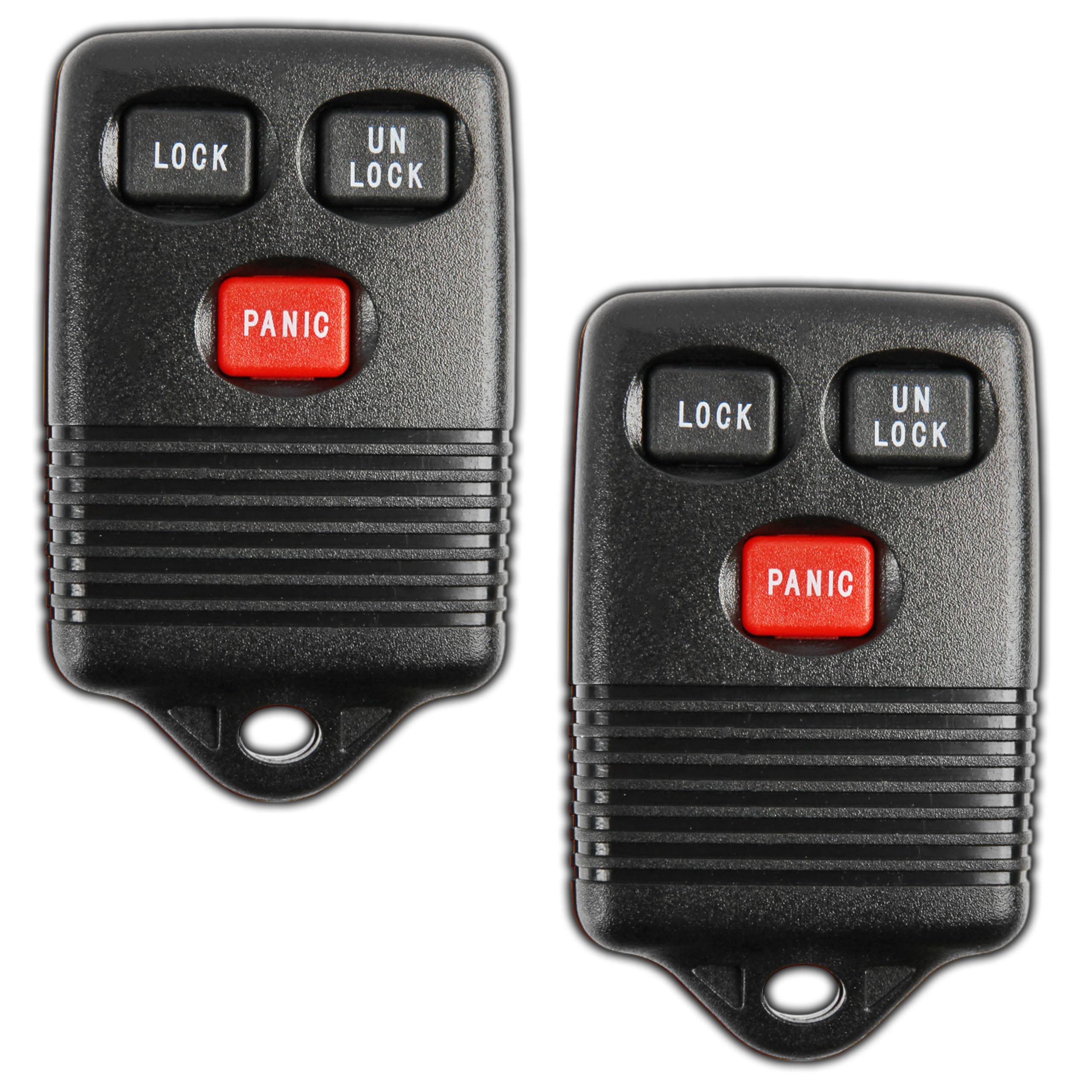 KeylessOption Key Fob Replacement for 1993 1994 1995 1996 1997 1998 Ford Lincoln Mercury Keyless Entry Remote Car Control, 3-Button GQ43VT4T - 2 Pack