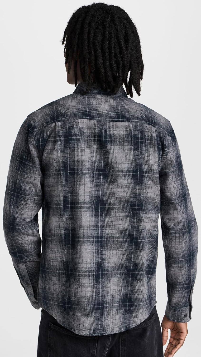 RVCA Mens Thatll Work Flannel Long Sleeve Woven Shirt - Image 3