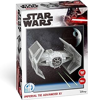 4D Cityscape Star Wars 3D Paper Model Kits (Star Wars TIE Advance x1 Fighter Paper Model Kit)