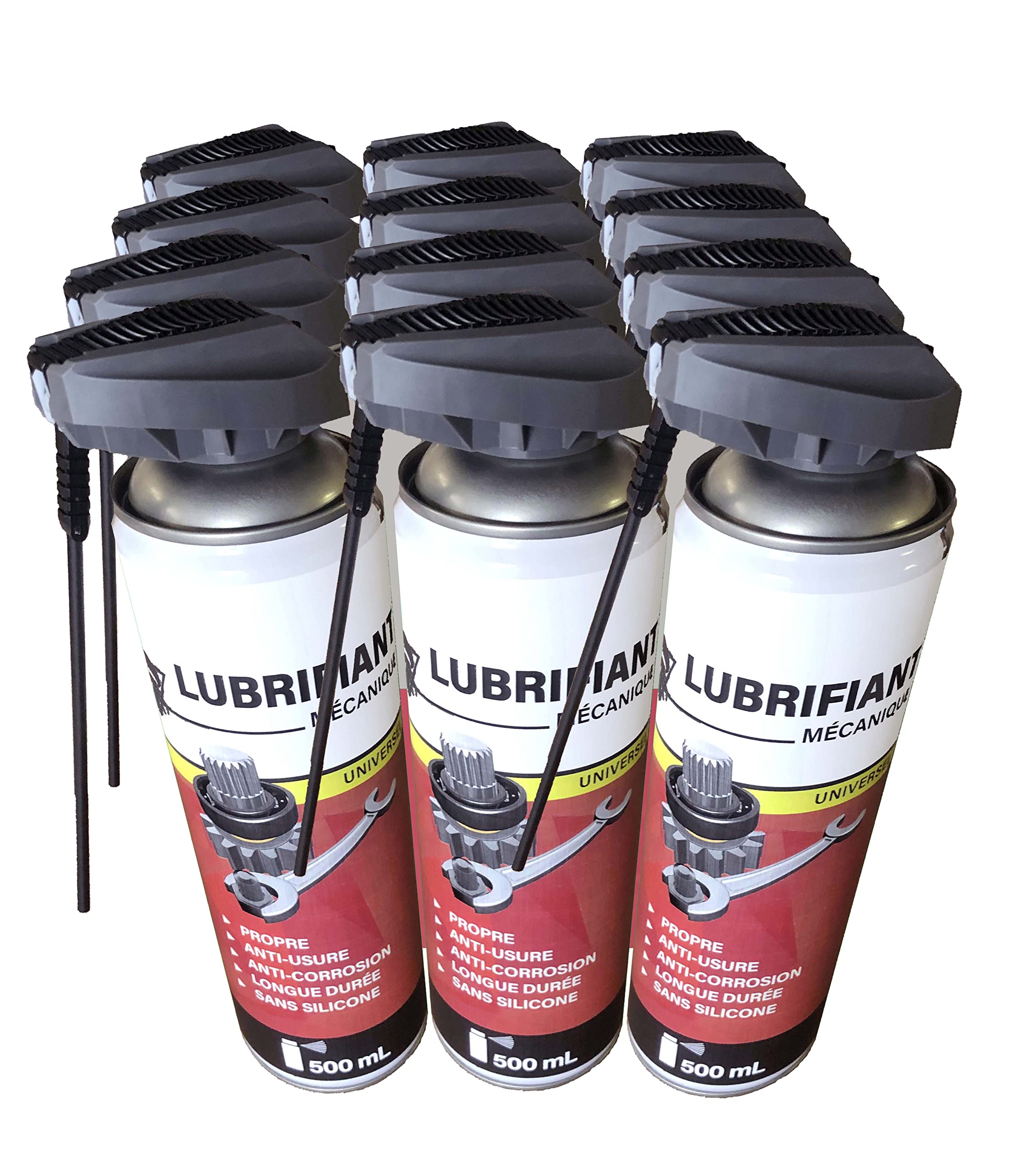 Méduze - Lot 12 x lubrifiant mécanique universel 500mL
