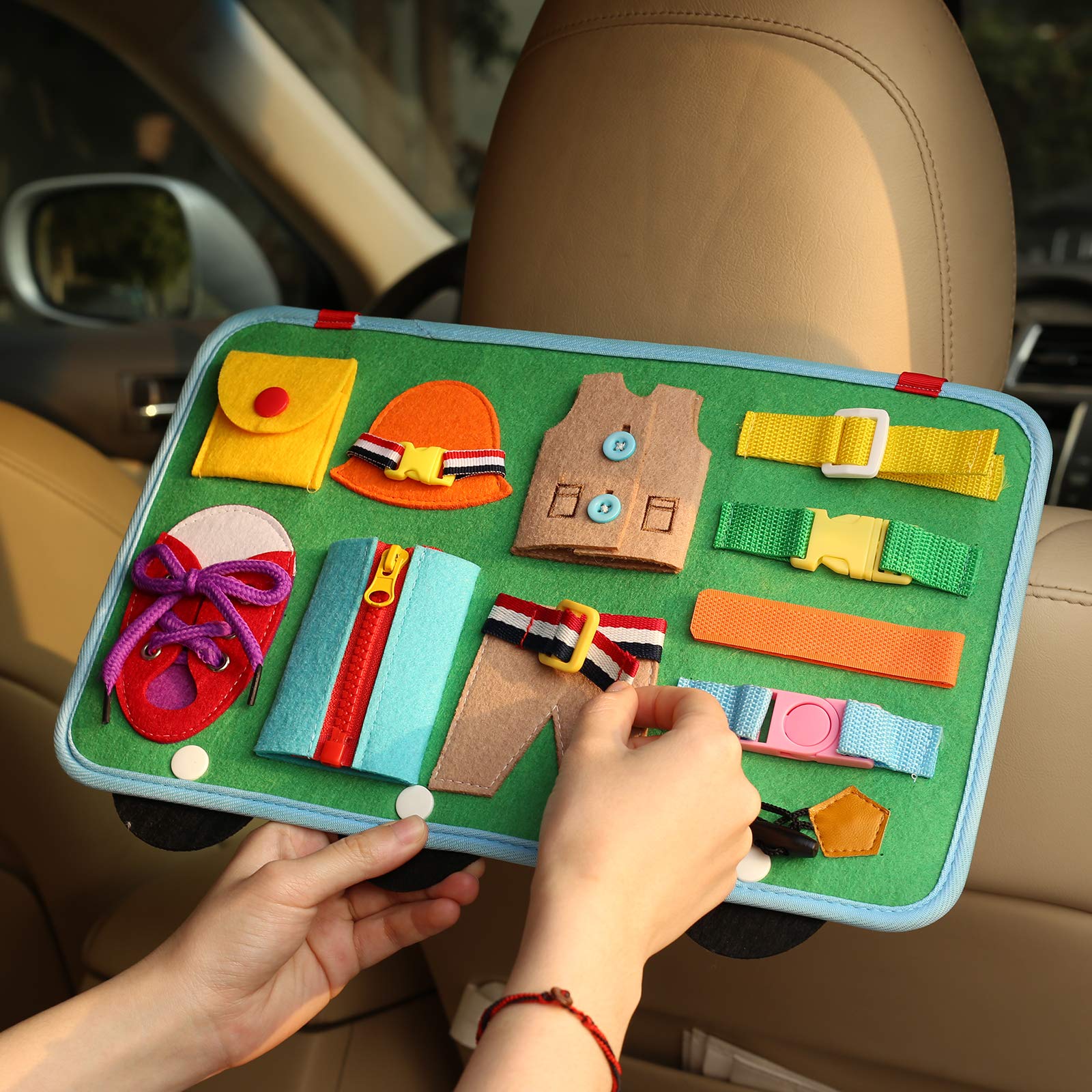 toddler car activity board busy board