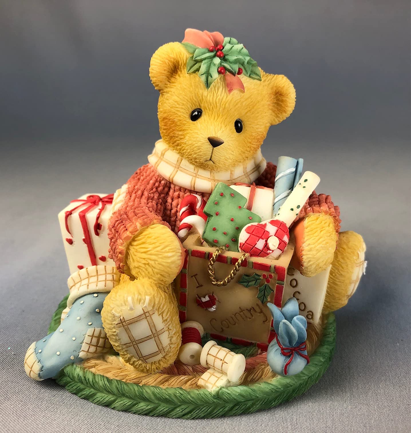 その他 Cherished Teddies 112401 Skipper Larsen Enesco Cherished Teddies Kayla 533815 Brown and Red Polyresin
