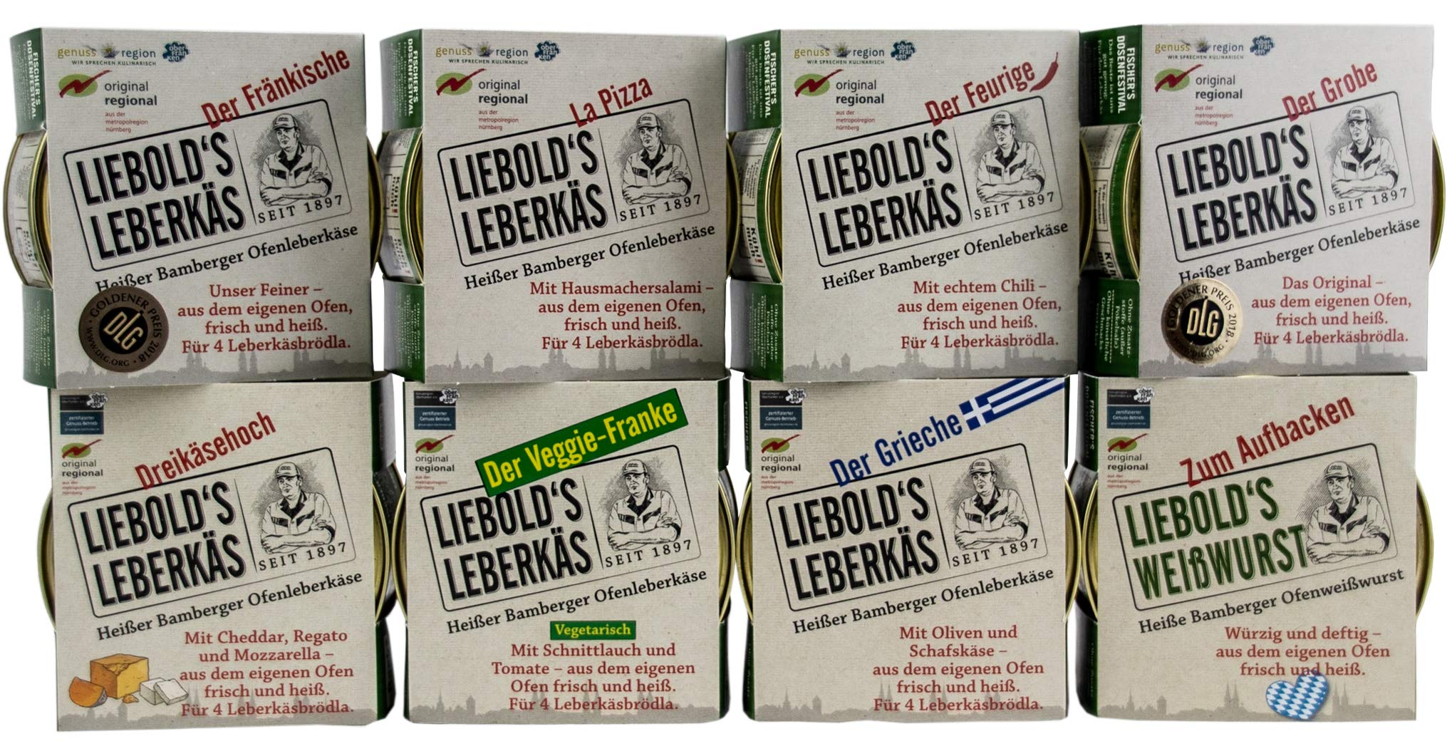Liebold´s Leberkäs 5er Set Das Original zum Aufbacken