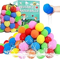 Vista 8 de 60 piezas de bolas de agua reutilizables, globos de agua reutilizables para juguetes y juegos al aire libre, juguetes de agua para niños y adultos