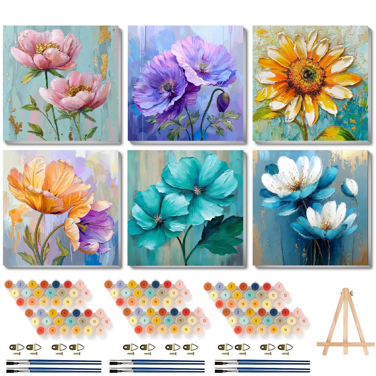 DIY Paint by Numbers Kit - Sunset Landscape Art -32