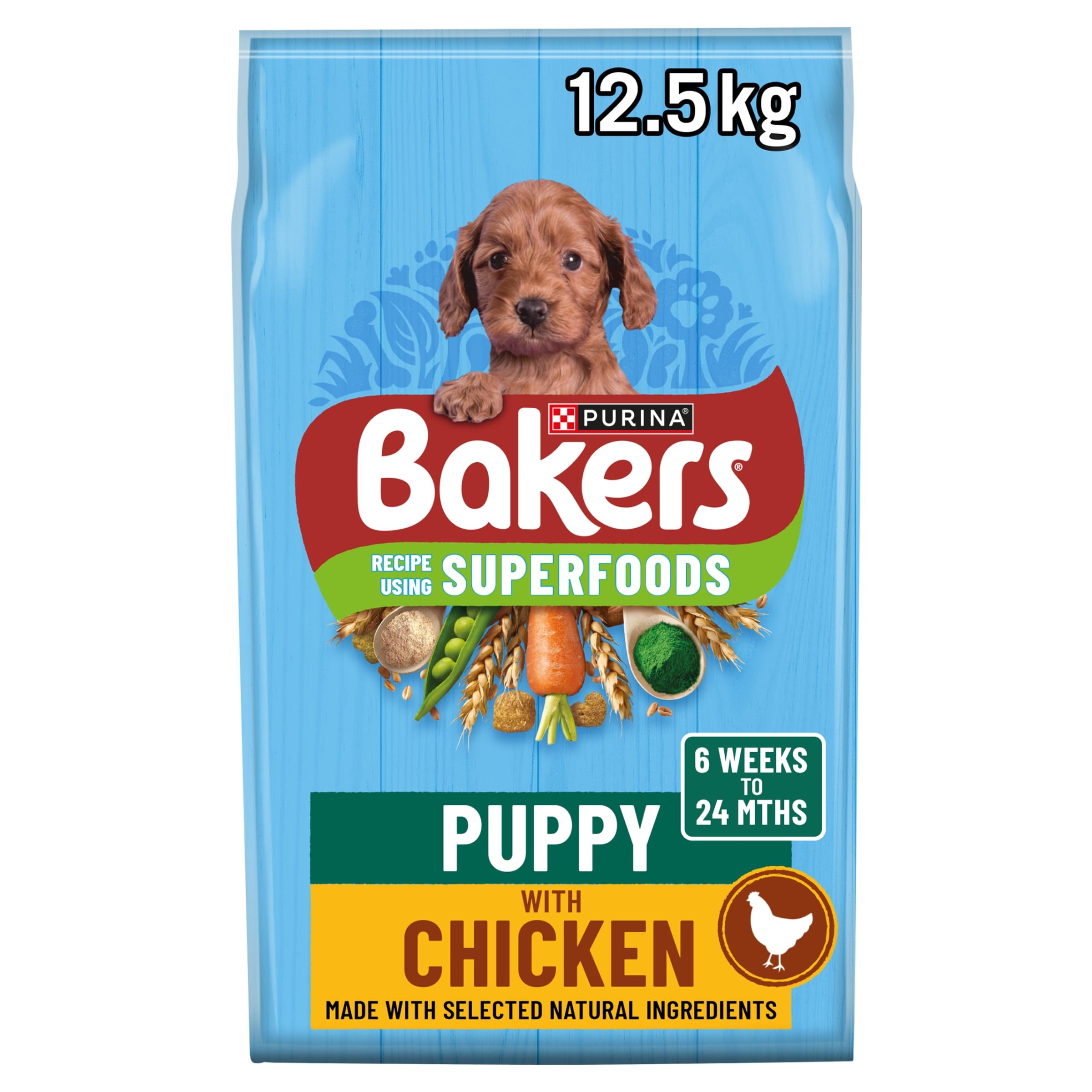 Bakers Puppy Chicken And Veg 12.5Kg - 261244
