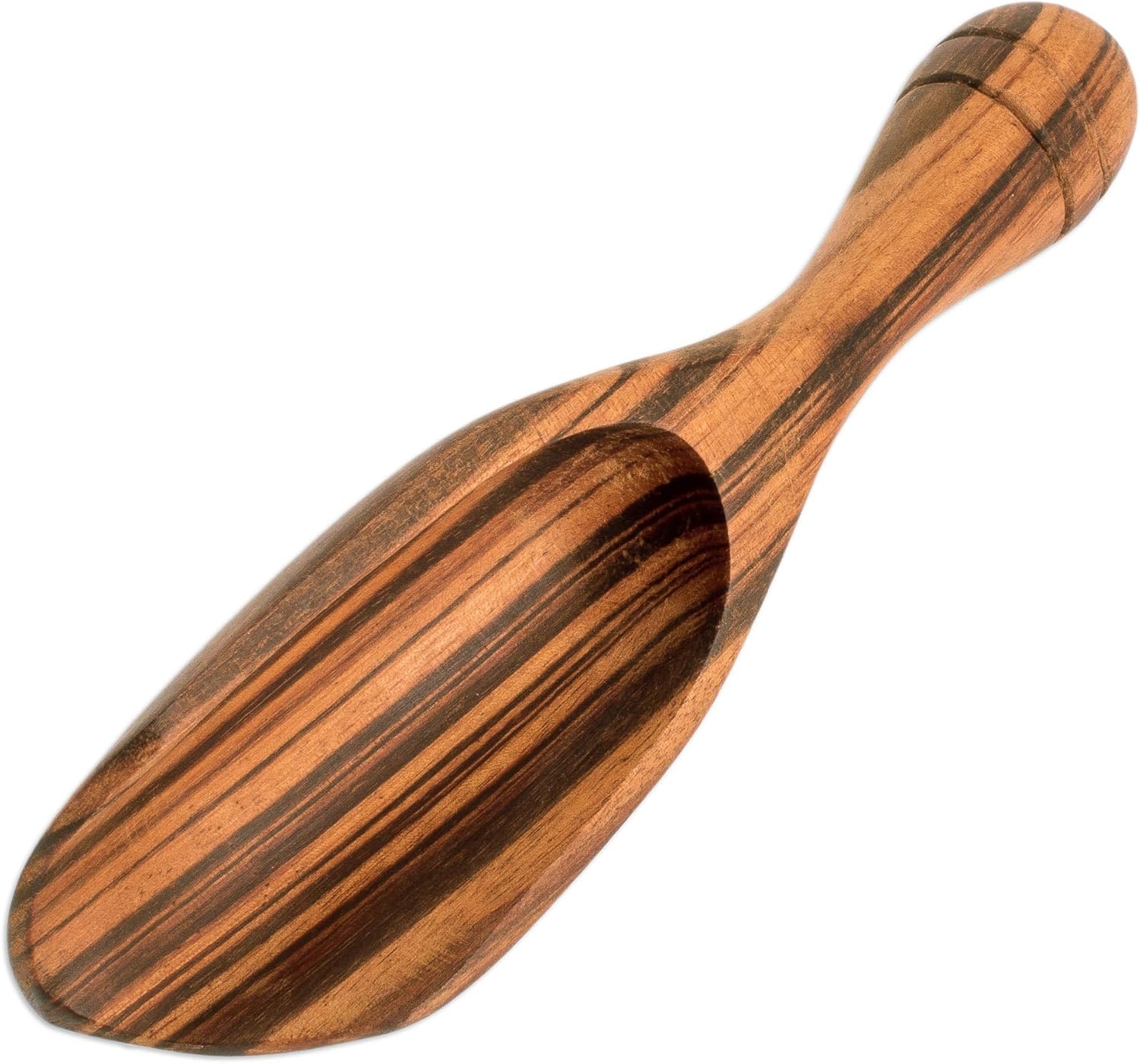 NOVICA Artisan Handcrafted Wood Scoop Artisan Wooden Guatemala Tableware Kitchen Accessories Cooking Utensils [7in H x 2in W x 1.8in D] ' Made from Scratch'