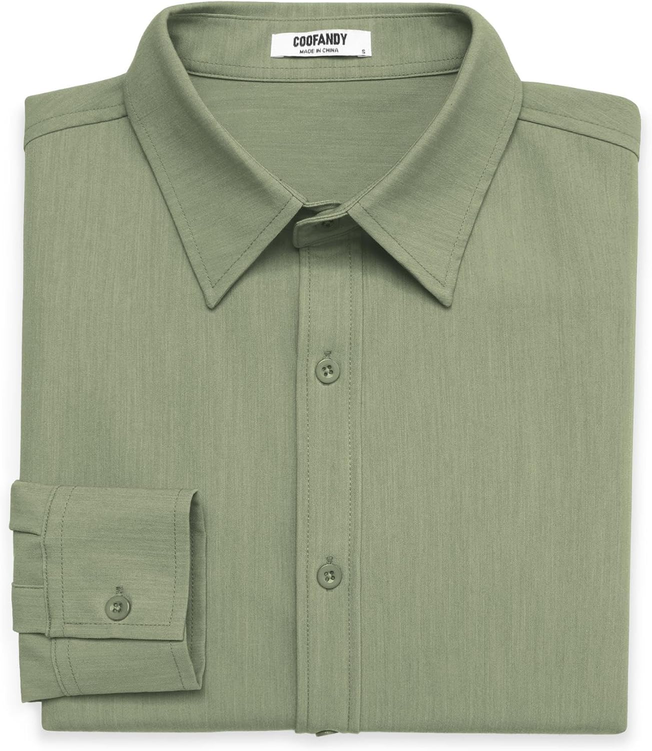 COOFANDY Men's Casual Button Down Long Sleeve Untucked Denim Dress Shirt - Image 7