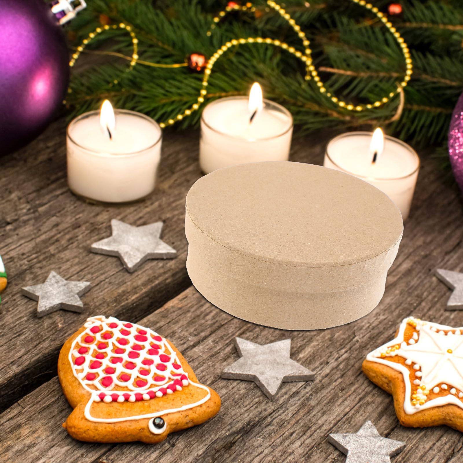 BESTOMZ Geschenkbox in Khaki aus Karton Rund mit Hoher Tragfähigkeit und Kompressionsfest 5 Stück Runde Geschenkboxen zum Verschenken von Parfüms und Kleinen Bechern