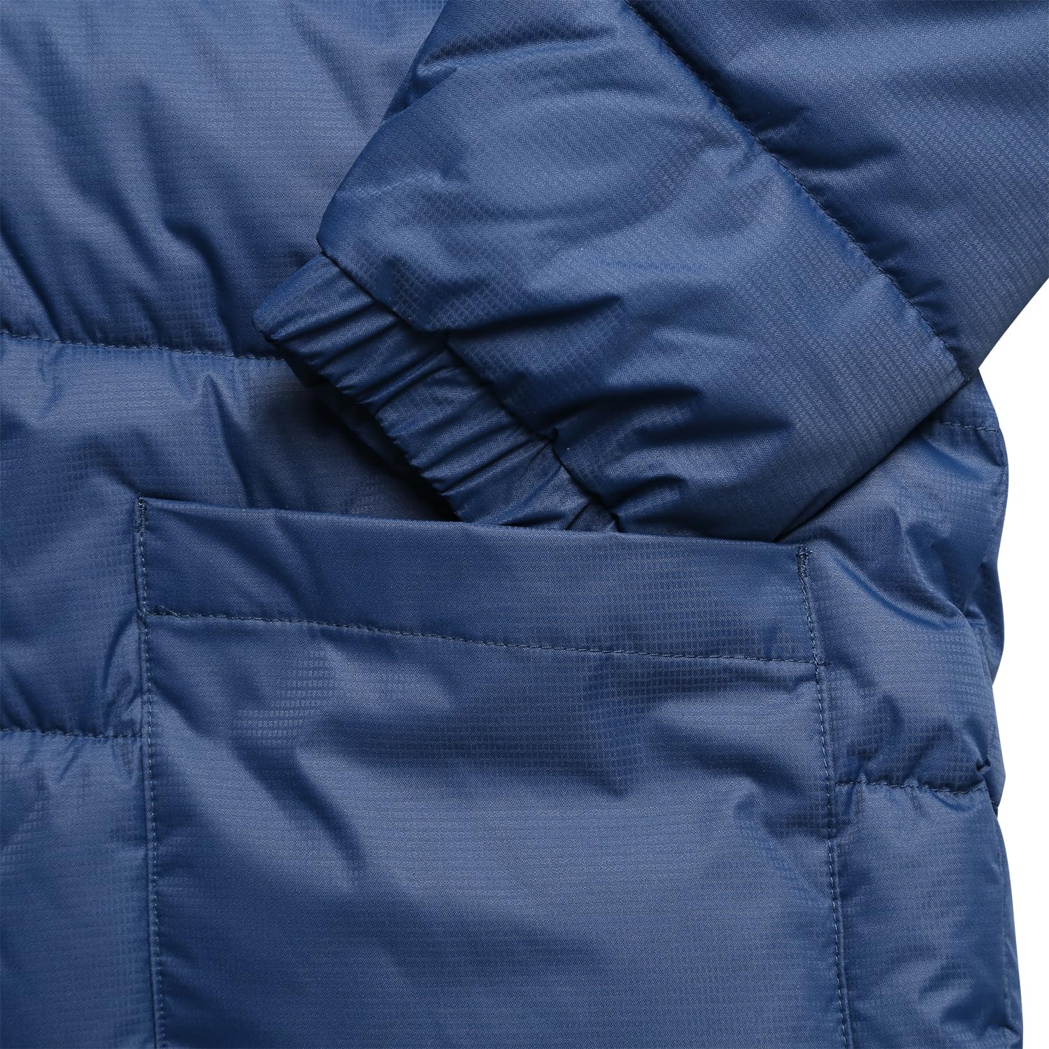Alpine Pro Oliqa - Chaqueta de invierno para niño con capucha, chaqueta ligera de senderismo, estilo puffy, chaqueta funcional, chaqueta con elementos reflectantes, chaqueta impermeable y transpirable