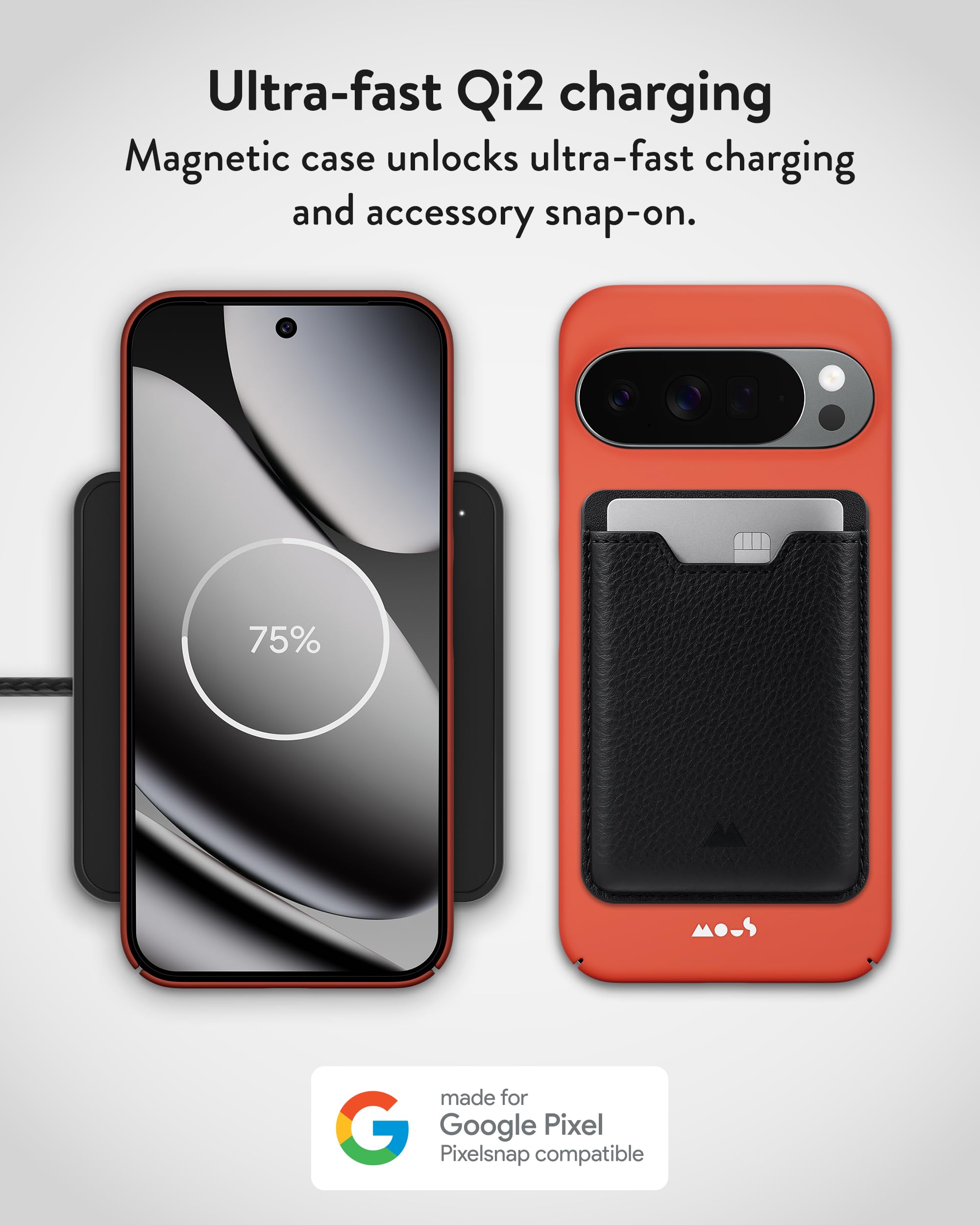 Mous Capa para Google Pixel 10 Pro XL (2025), compatível com Qi2