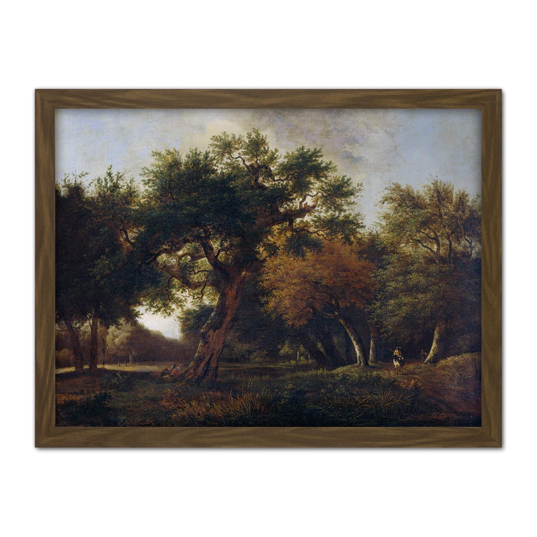 Artery8 Jan Van Kessel View In The Woods Painting Artwork Framed Wall Art Print 18X24 Inch