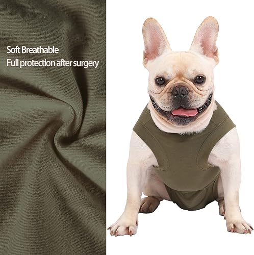 Miniatura 2 de Caslfuca Traje de recuperación de cirugía para perros  Después de la esterilización, heridas abdominales después de la recuperación quirúrgica,