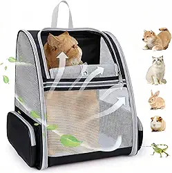 Mochila Bolsa Transporte Pet Gato Portátil Dobrável Respirável Até 10KG