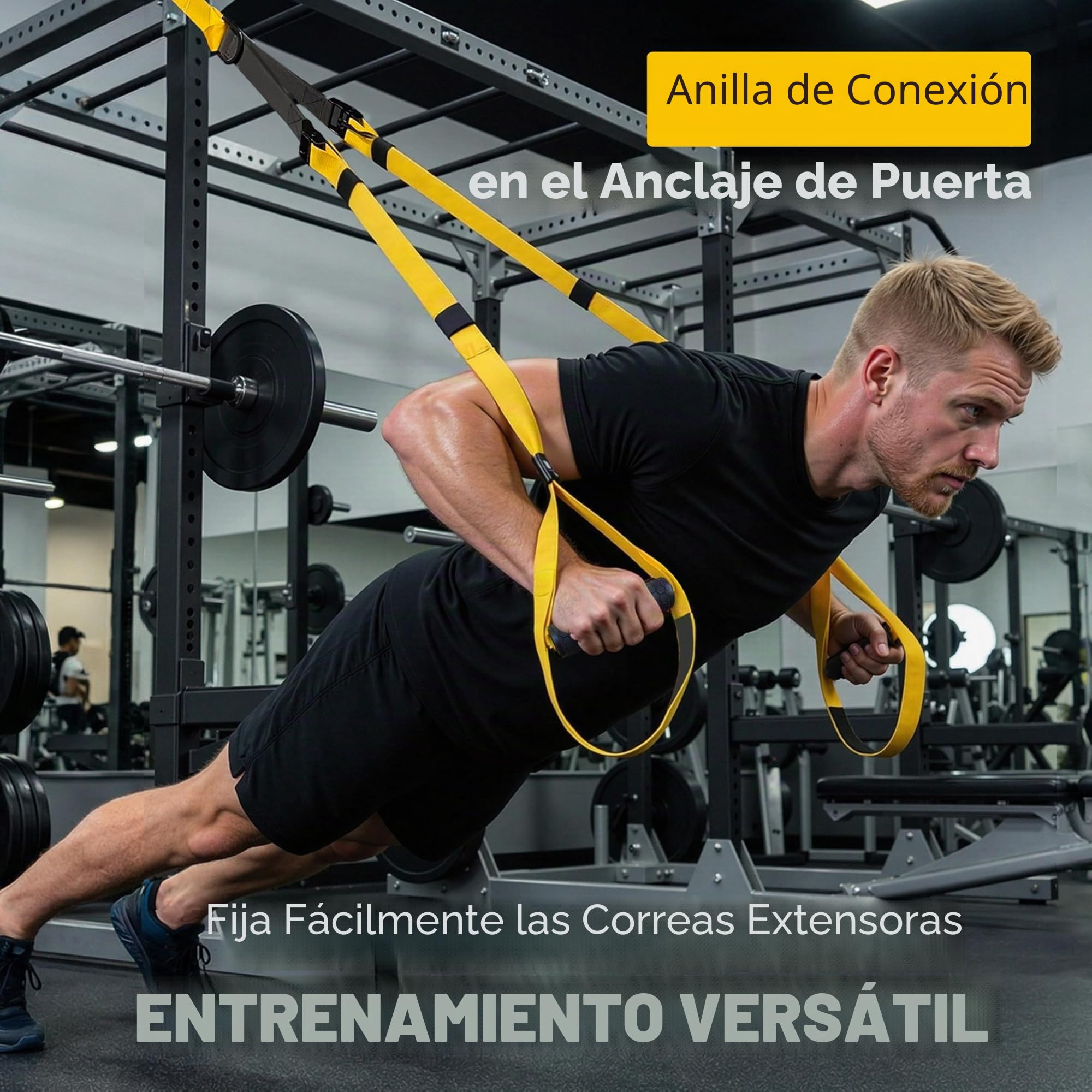 FITKIT Kit de entrenamiento de fitness de peso corporal, entrenamiento de cuerpo completo, correas de entrenamiento de resistencia para entrenamiento total del cuerpo