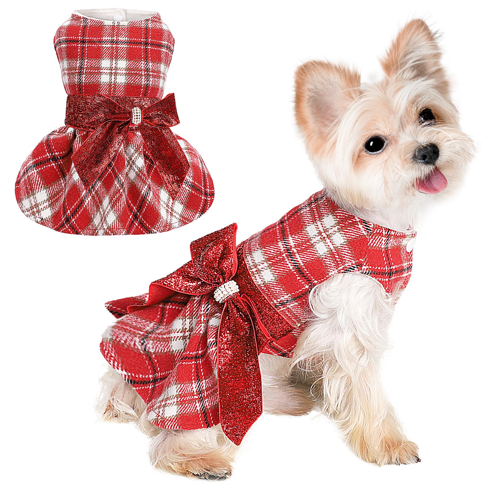 Dog Sweater Fleece Winter Dog Clothes for Small Dogs Puppy Sweater Dress