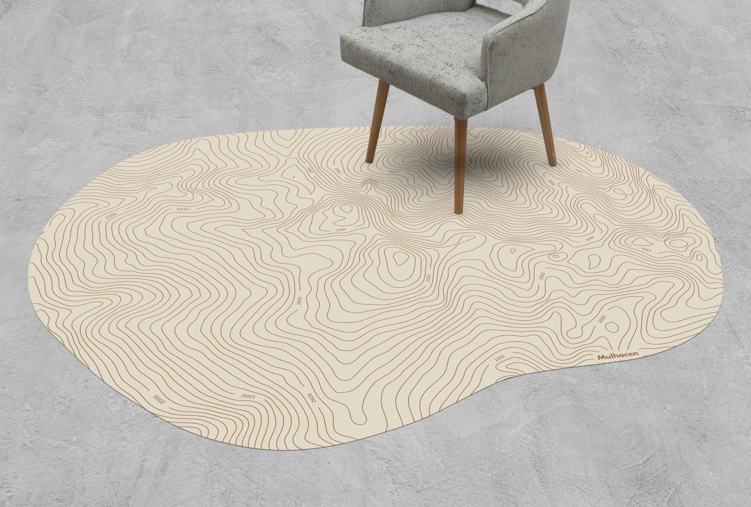 VINILIKO Design | Alfombra Vinílica Mulhacen 100x150 cm - Antideslizante, Impermeable, Lavable - Varios Tamaños - Alfombra Vinilo Salón, Cocina