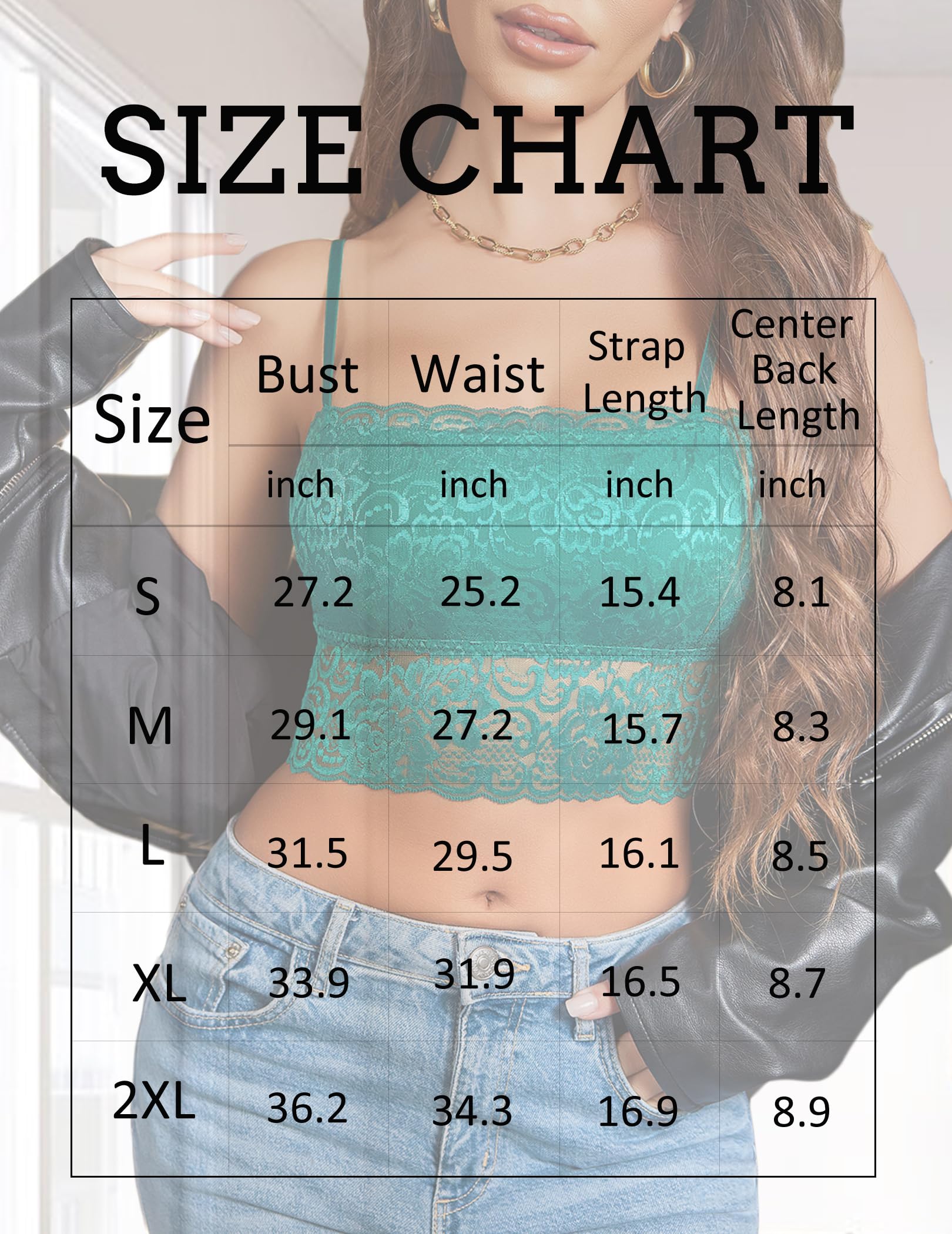 Avidlove Bralettes for Women Lace Spaghetti Strap Tank Top Tube Slim Basic Camisole: Large Celadon Green