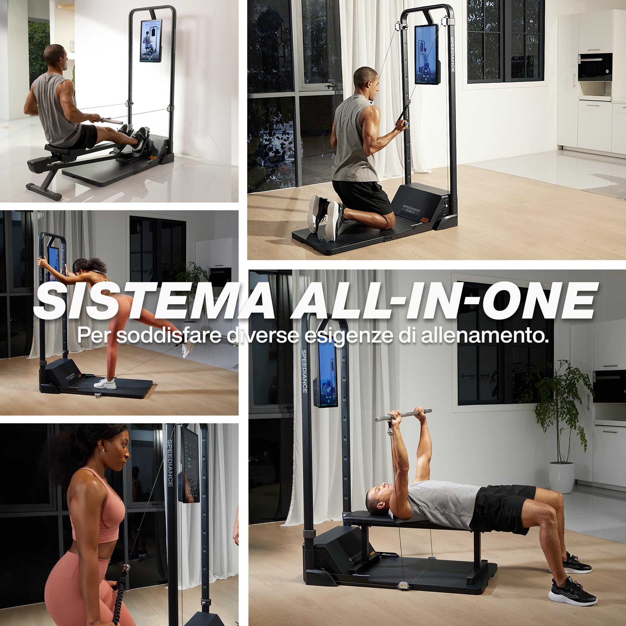Speediance Stazione di allenamento intelligente all-in-one, dispositivo di allenamento di resistenza totale del corpo, macchina per l’allenamento della forza