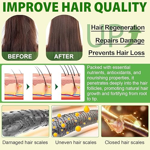 Miniatura 3 de Aceite de batana para el crecimiento del cabello, 100% puro aceite de batana orgánico de prensa en frío de Honduras, cabello más grueso y fuerte,