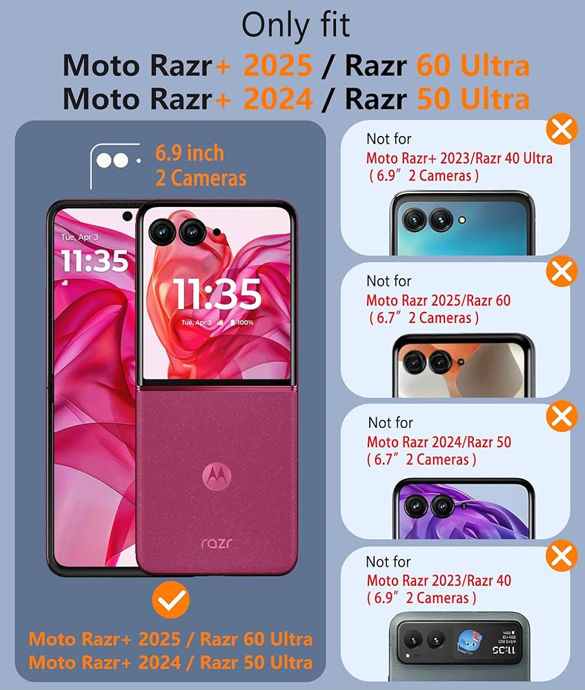 【BOWTOOL】 razr 50 ultra Amazon.com: Case for Moto Razr 50 Ultra, Shockproof and