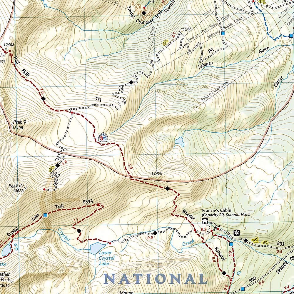 Breckenridge Map [Local Trails] (National Geographic Trails Illustrated Map, 606)